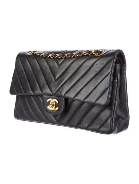 chanel classic flap medium chevron fashionphile|discontinued chanel flaps.